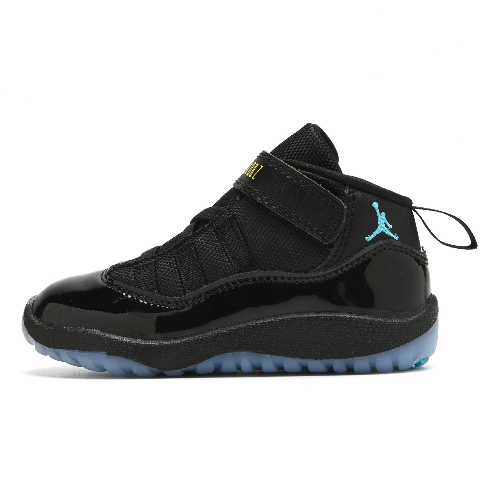 Youth Running Weapon Air Jordan 11 Black/Blue Shoes 034